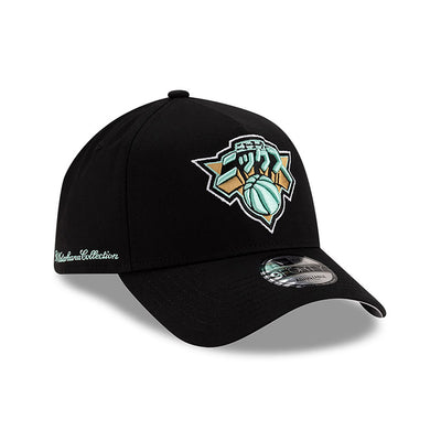 NEW ERA X HYPERFLY KATAKANA X NBA NEW YORK KNICKS BLACK 9FORTY AF CAP