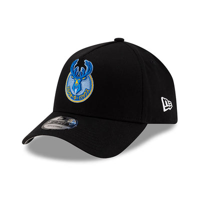 NEW ERA X HYPERFLY KATAKANA X NBA MILWAUKEE BUCKS BLACK 9FORTY AF CAP
