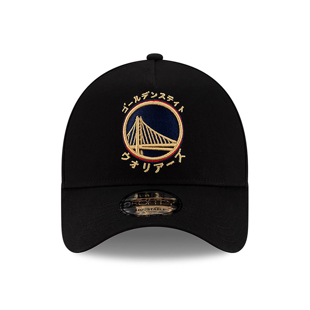 NEW ERA X HYPERFLY KATAKANA X NBA GOLDEN STATE WARRIORS BLACK 9FORTY AF CAP