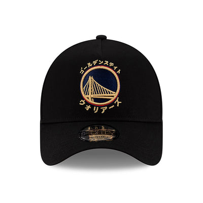 NEW ERA X HYPERFLY KATAKANA X NBA GOLDEN STATE WARRIORS BLACK 9FORTY AF CAP