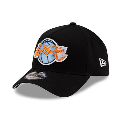 NEW ERA X HYPERFLY KATAKANA X NBA LOS ANGELES LAKERS BLACK 9FORTY AF CAP