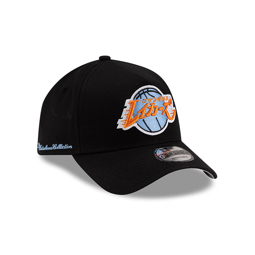 NEW ERA X HYPERFLY KATAKANA X NBA LOS ANGELES LAKERS BLACK 9FORTY AF CAP