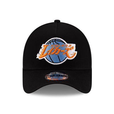 NEW ERA X HYPERFLY KATAKANA X NBA LOS ANGELES LAKERS BLACK 9FORTY AF CAP
