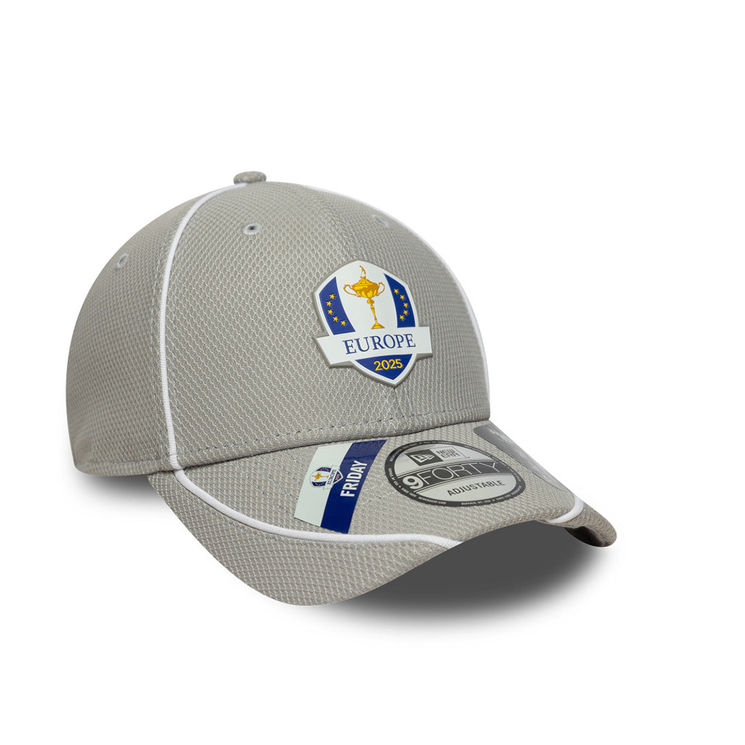 RYDER CUP 2025 TEAM EUROPE REPLICA FRIDAY DIAMOND ERA GRAY 9TWENTY CAP