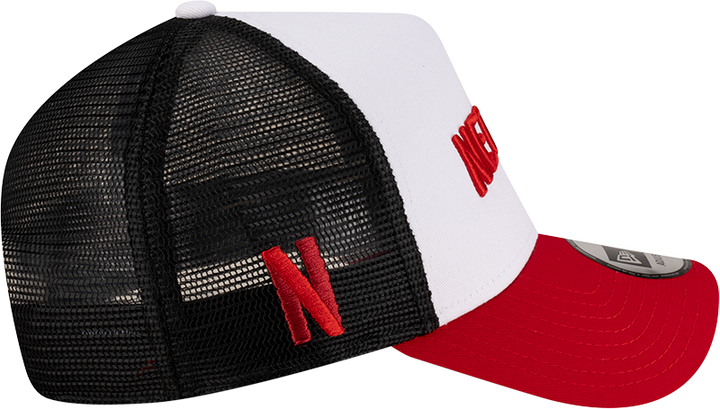 NEW ERA X NETFLIX 2-TONE SCARLET VISOR WHITE 9FORTY AF