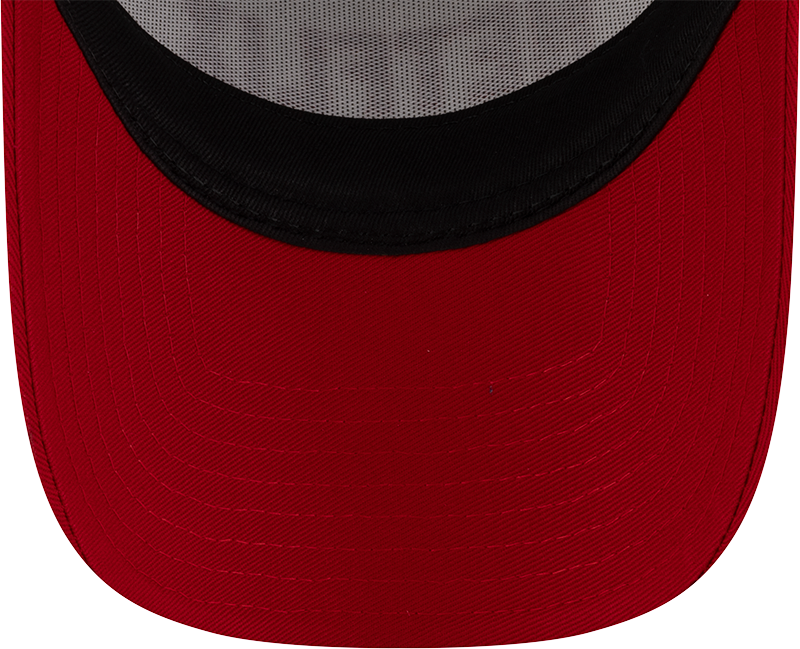 NEW ERA X NETFLIX 2-TONE SCARLET VISOR WHITE 9FORTY AF TRUCKER CAP