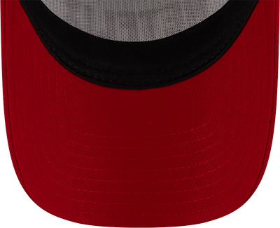 NEW ERA X NETFLIX 2-TONE SCARLET VISOR WHITE 9FORTY AF TRUCKER CAP