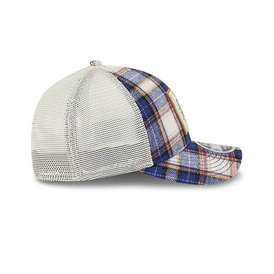 VISA CASH APP RACING BULLS AUSTIN PLAID FLANNEL DARK BLUE 9FORTY MC CAP