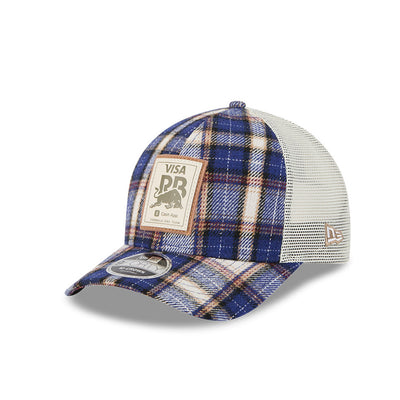 VISA CASH APP RACING BULLS AUSTIN TEAM PLAID FLANNEL DARK BLUE 9FORTY MC CAP