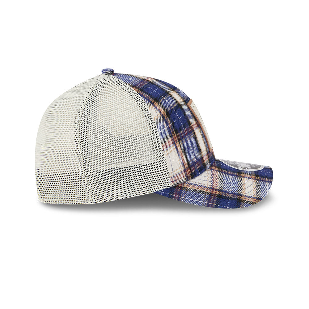 VISA CASH APP RACING BULLS AUSTIN TEAM PLAID FLANNEL DARK BLUE 9FORTY MC CAP