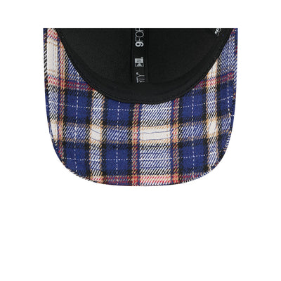 VISA CASH APP RACING BULLS AUSTIN TEAM PLAID FLANNEL DARK BLUE 9FORTY MC CAP