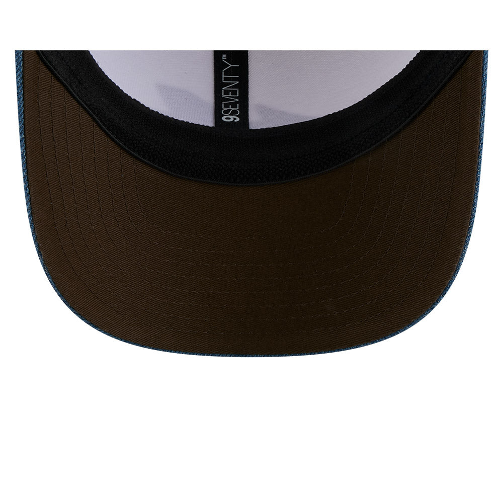 BWT ALPINE F1 TEAM AUSTIN RACE SPECIAL 2-TONE DENIM VISOR BEIGE 9SEVENTY STRETCH SNAP CAP