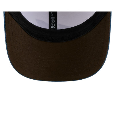 BWT ALPINE F1 TEAM AUSTIN RACE SPECIAL 2-TONE DENIM VISOR BEIGE 9SEVENTY STRETCH SNAP CAP