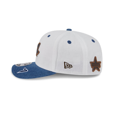 BWT ALPINE F1 TEAM AUSTIN RACE SPECIAL 7 2-TONE DENIM VISOR BEIGE 9SEVENTY STRETCH SNAP CAP