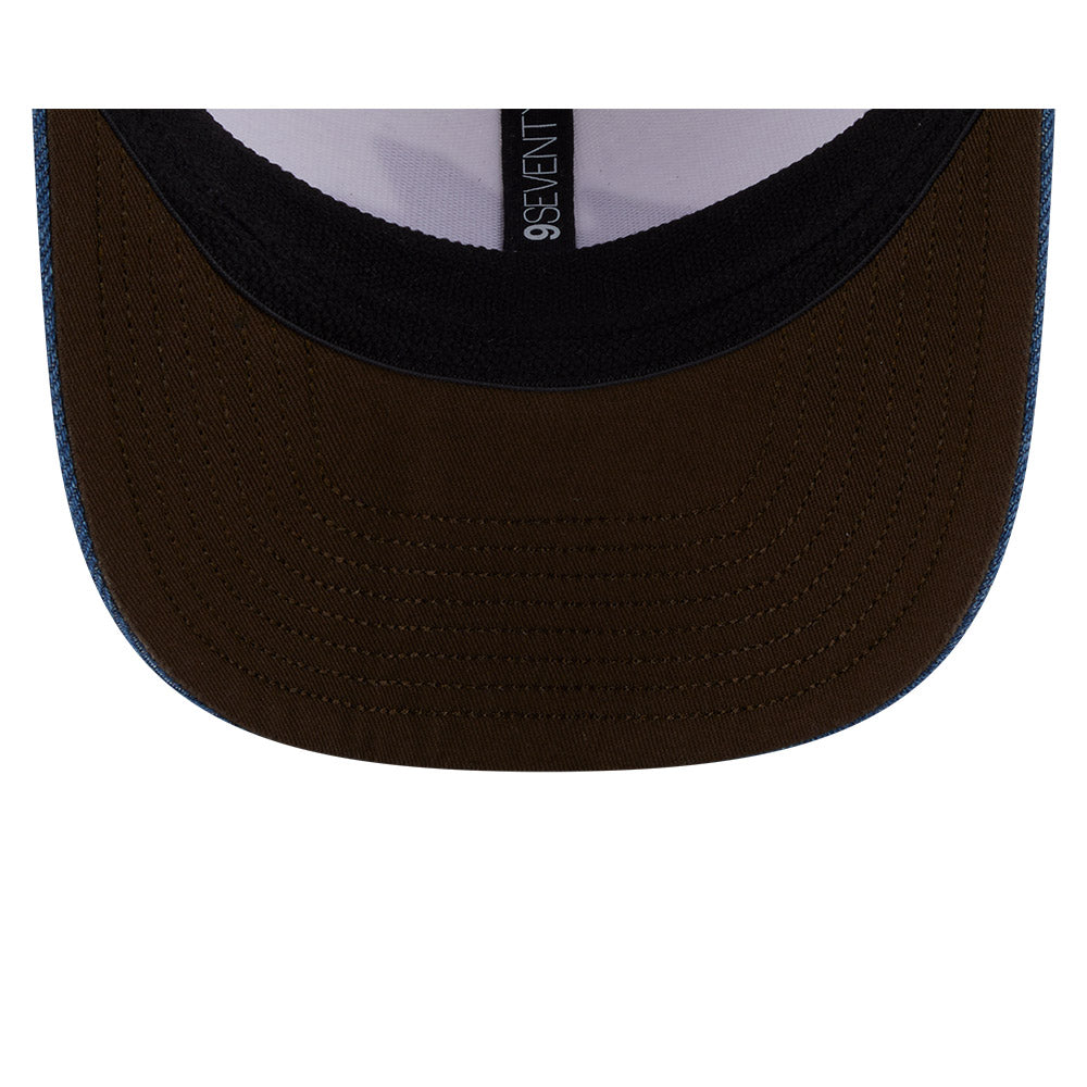 BWT ALPINE F1 TEAM AUSTIN RACE SPECIAL 7 2-TONE DENIM VISOR BEIGE 9SEVENTY STRETCH SNAP CAP
