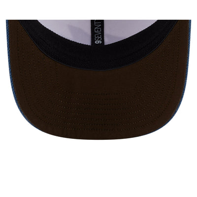 BWT ALPINE F1 TEAM AUSTIN RACE SPECIAL 7 2-TONE DENIM VISOR BEIGE 9SEVENTY STRETCH SNAP CAP