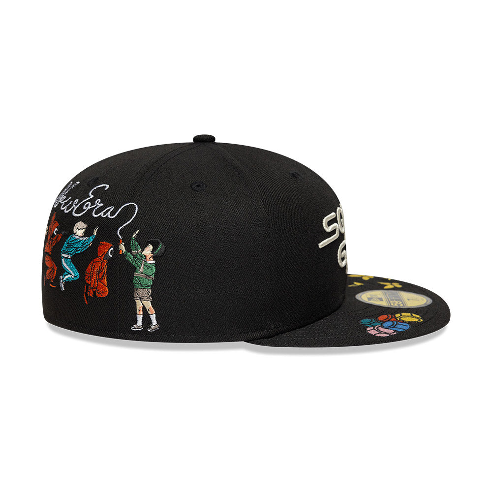 NEW ERA X NETFLIX SQUID GAME GROUP ROPE JUMP BLACK 59FIFTY CAP