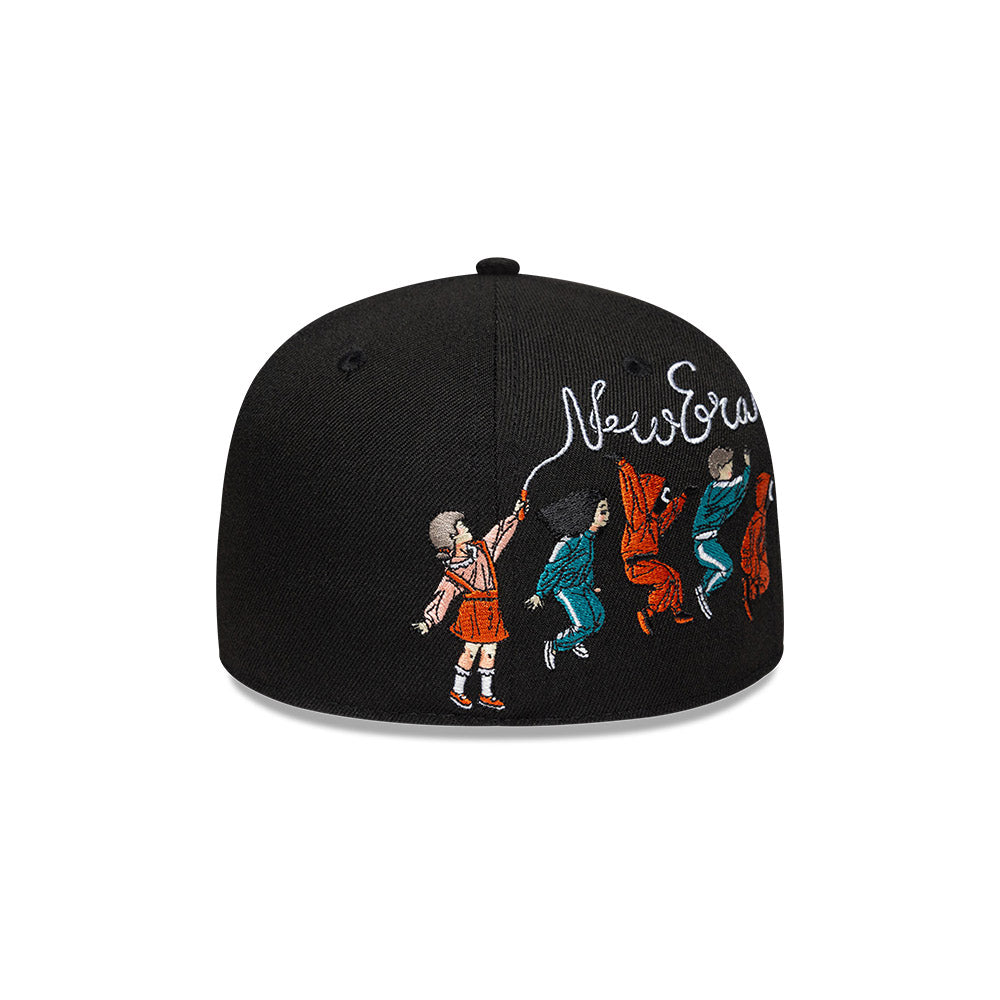 NEW ERA X NETFLIX SQUID GAME GROUP ROPE JUMP BLACK 59FIFTY CAP