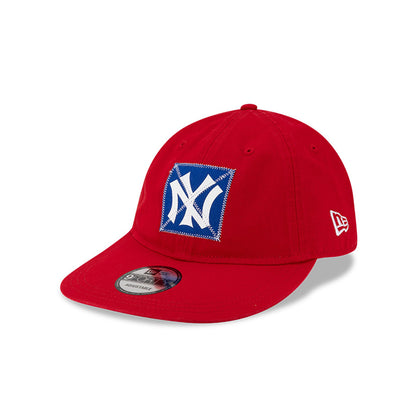 NEW ERA X RALPH LAUREN NEW YORK YANKEES RED 9FORTY LONG FLAT VISOR CAP