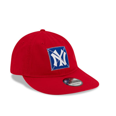NEW ERA X RALPH LAUREN NEW YORK YANKEES RED 9FORTY LONG FLAT VISOR CAP