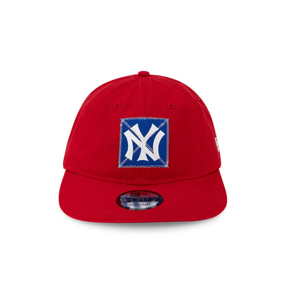 NEW ERA X RALPH LAUREN NEW YORK YANKEES RED 9FORTY LONG FLAT VISOR CAP
