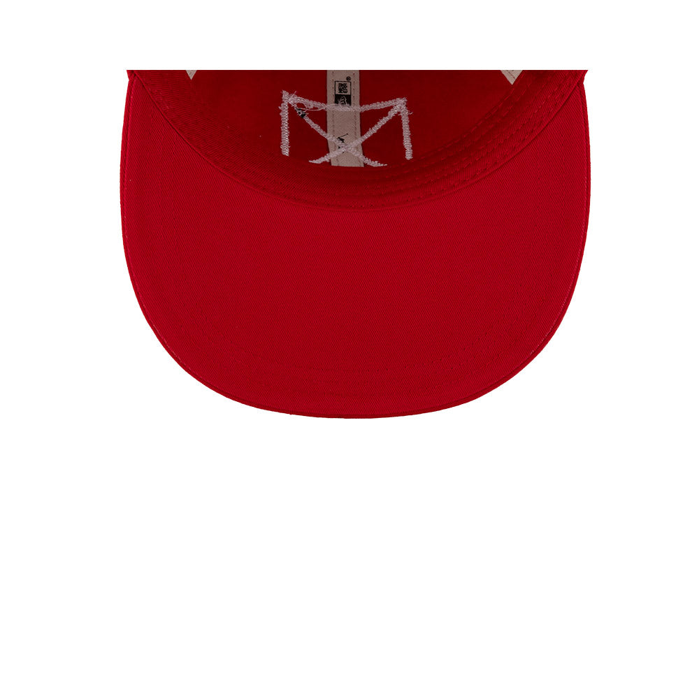 NEW ERA X RALPH LAUREN NEW YORK YANKEES RED 9FORTY LONG FLAT VISOR CAP