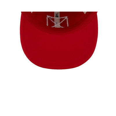 NEW ERA X RALPH LAUREN NEW YORK YANKEES RED 9FORTY LONG FLAT VISOR CAP