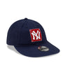 NEW ERA X RALPH LAUREN NEW YORK YANKEES NAVY 9FORTY LONG FLAT VISOR CAP