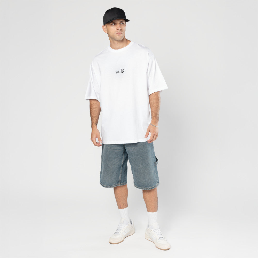 NEW ERA X NETFLIX SAKAMOTO DAYS WHITE OVERSIZED SHORT SLEEVE T-SHIRT