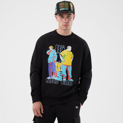 NEW ERA X NETFLIX SAKAMOTO DAYS BLACK SWEATSHIRT