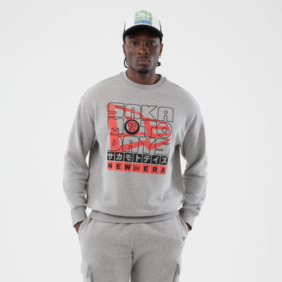 NEW ERA X NETFLIX SAKAMOTO DAYS WORDMARK GRAY SWEATSHIRT
