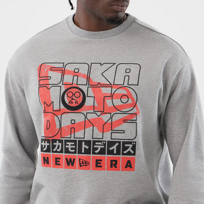 NEW ERA X NETFLIX SAKAMOTO DAYS WORDMARK GRAY SWEATSHIRT