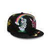 NEW ERA X KENZO HONG KONG EXCLUSIVE LUKE and K@LI EMBROIDERIES BLACK 59FIFTY CAP