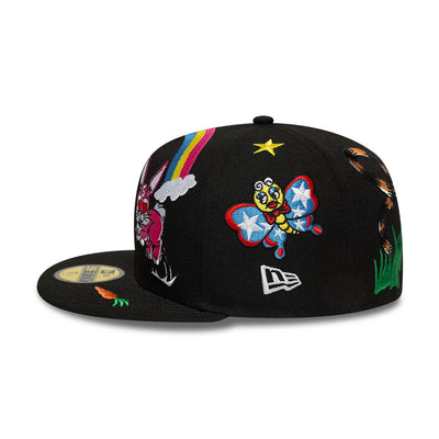 NEW ERA X KENZO HONG KONG EXCLUSIVE LUKE and K@LI EMBROIDERIES BLACK 59FIFTY CAP