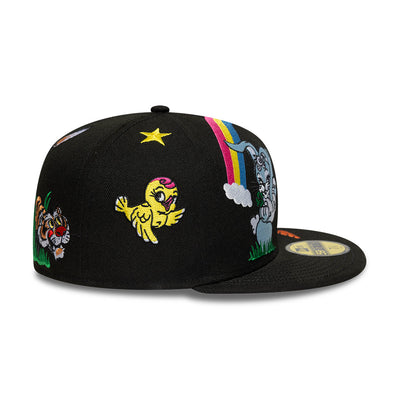 NEW ERA X KENZO HONG KONG EXCLUSIVE LUKE and K@LI EMBROIDERIES BLACK 59FIFTY CAP