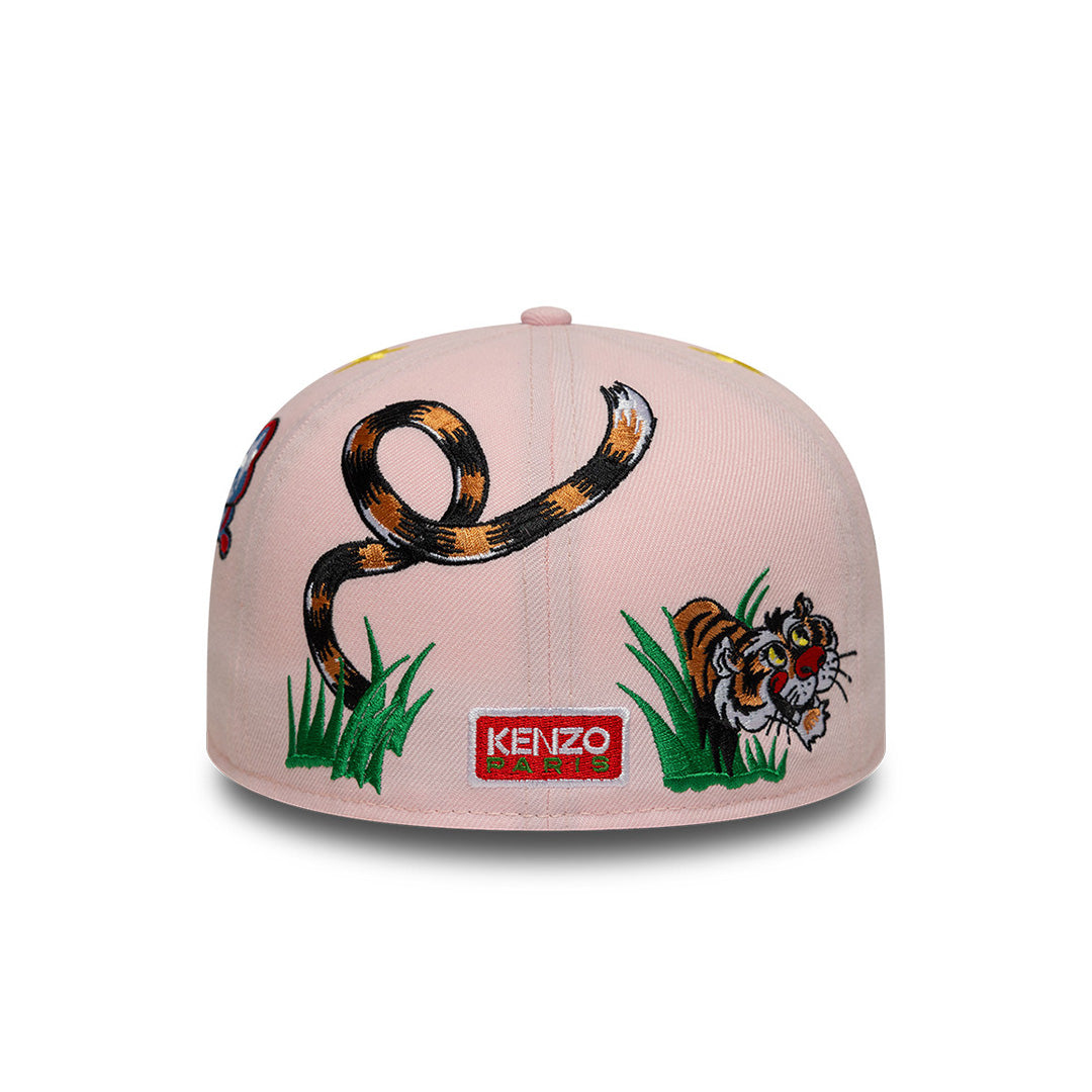 NEW ERA X KENZO HONG KONG EXCLUSIVE LUKE and K@LI EMBROIDERIES PINK 59FIFTY CAP