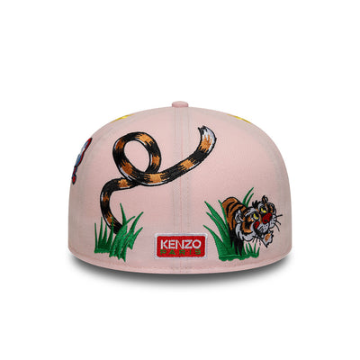 NEW ERA X KENZO HONG KONG EXCLUSIVE LUKE and K@LI EMBROIDERIES PINK 59FIFTY CAP