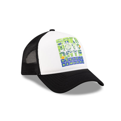 NEW ERA X NETFLIX SAKAMOTO DAYS 2-TONE BLACK VISOR WHITE 9FORTY AF TRUCKER CAP