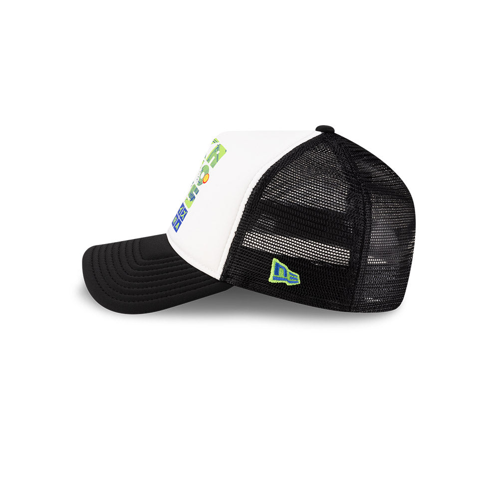 NEW ERA X NETFLIX SAKAMOTO DAYS 2-TONE BLACK VISOR WHITE 9FORTY AF TRUCKER CAP