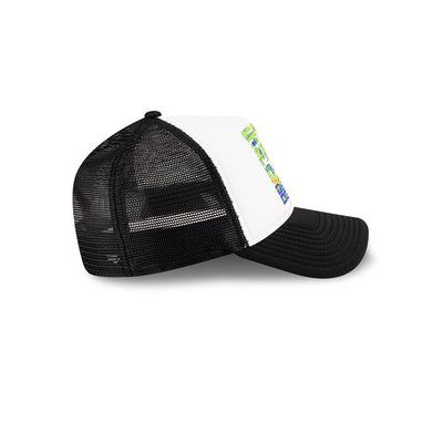 NEW ERA X NETFLIX SAKAMOTO DAYS 2-TONE BLACK VISOR WHITE 9FORTY AF TRUCKER CAP