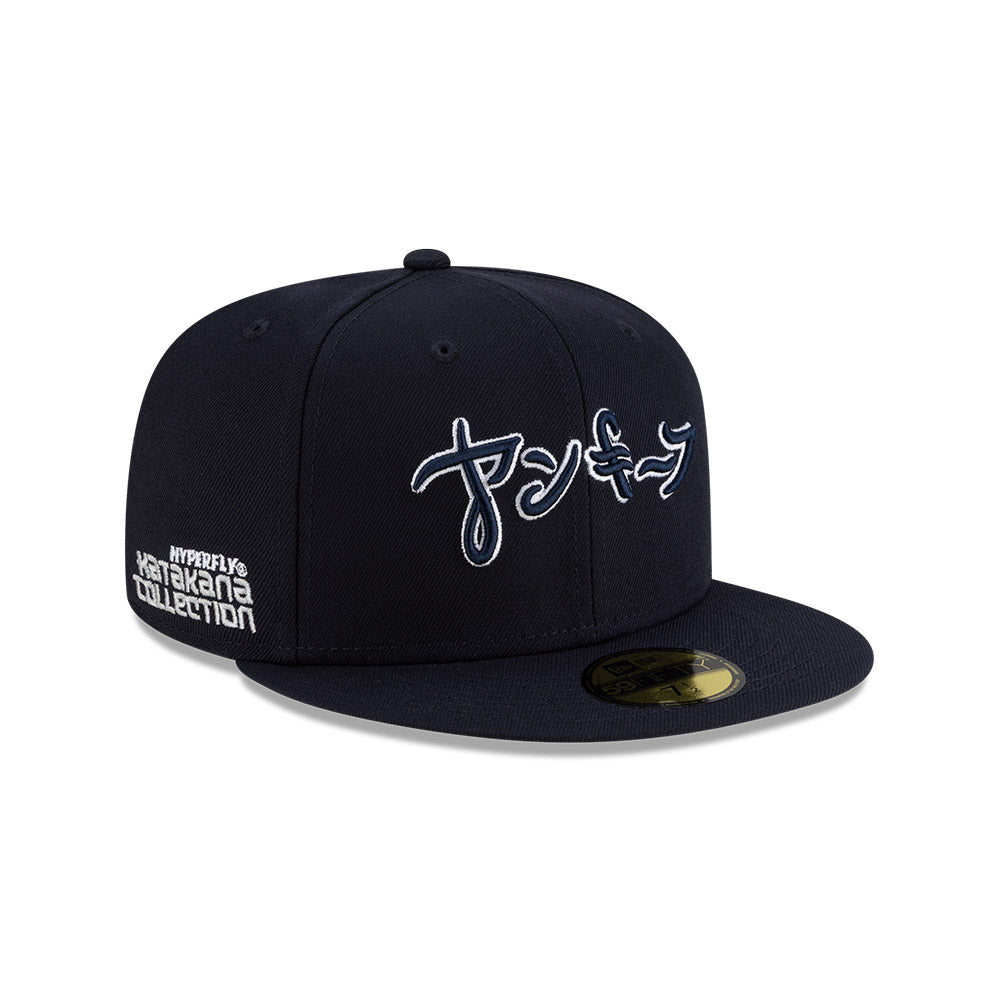 NEW ERA X HYPERFLY KATAKANA X MLB NEW YORK YANKEES NAVY 59FIFTY CAP