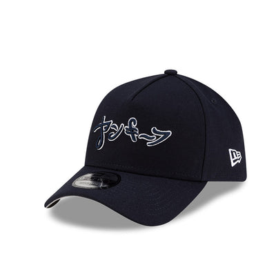 NEW ERA X HYPERFLY KATAKANA X MLB NEW YORK YANKEES NAVY 9FORTY AF CAP
