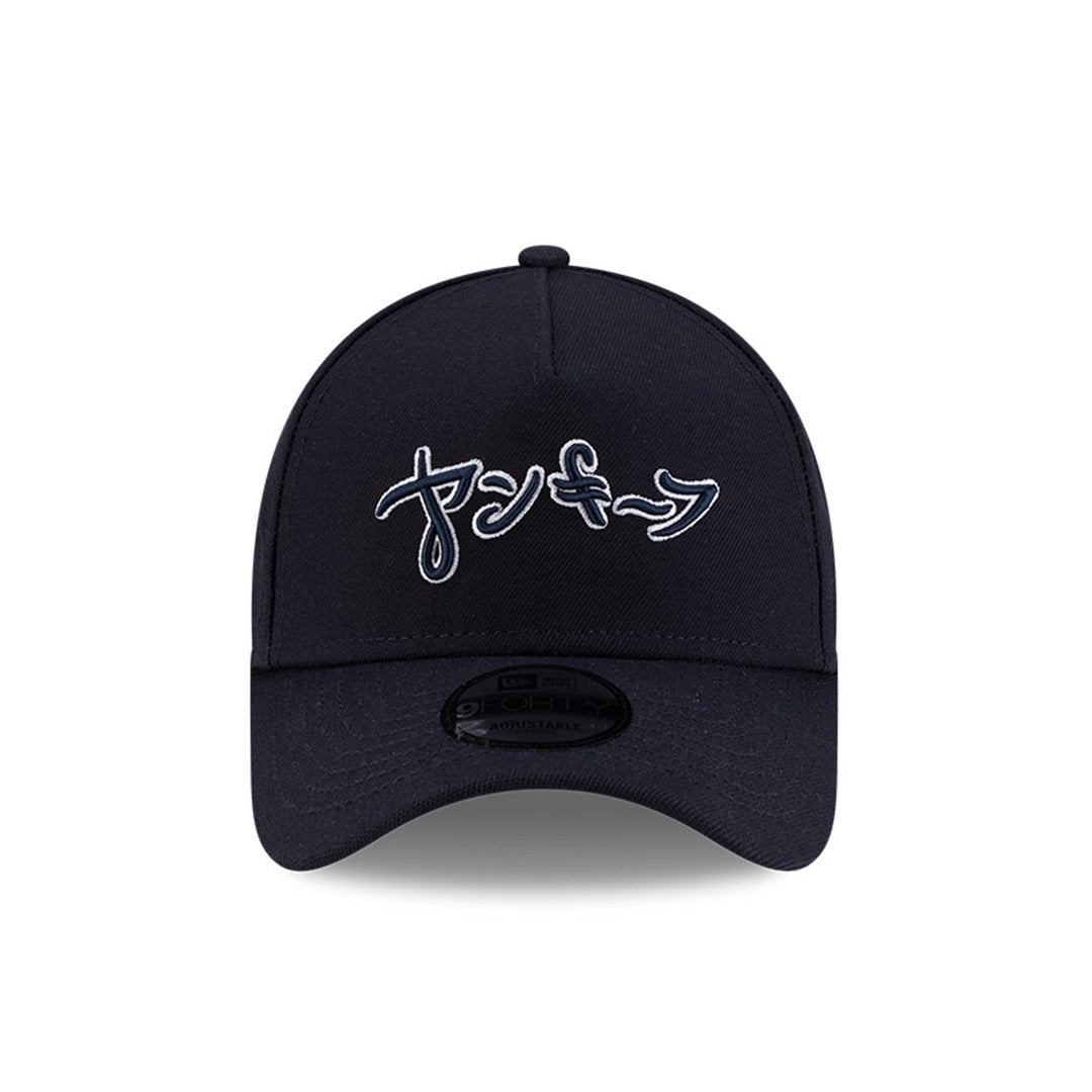 NEW ERA X HYPERFLY KATAKANA X MLB NEW YORK YANKEES NAVY 9FORTY AF CAP