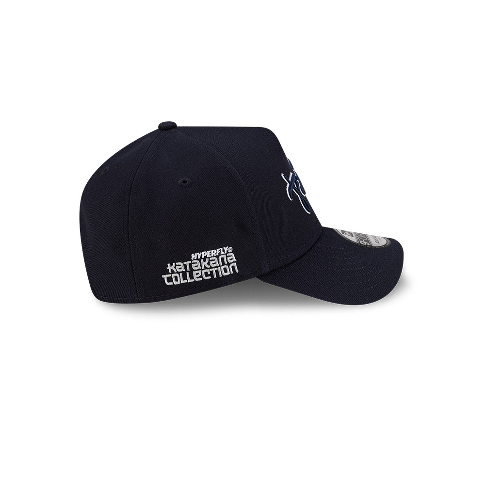 NEW ERA X HYPERFLY KATAKANA X MLB NEW YORK YANKEES NAVY 9FORTY AF CAP