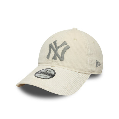 NEW ERA X RALPH LAUREN NEW YORK YANKEES CORDUROY BEIGE 9FORTY LONG VISOR CAP