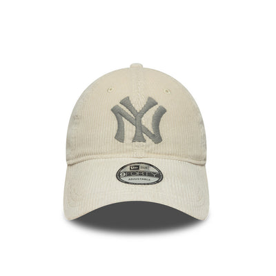 NEW ERA X RALPH LAUREN NEW YORK YANKEES CORDUROY BEIGE 9FORTY LONG VISOR CAP