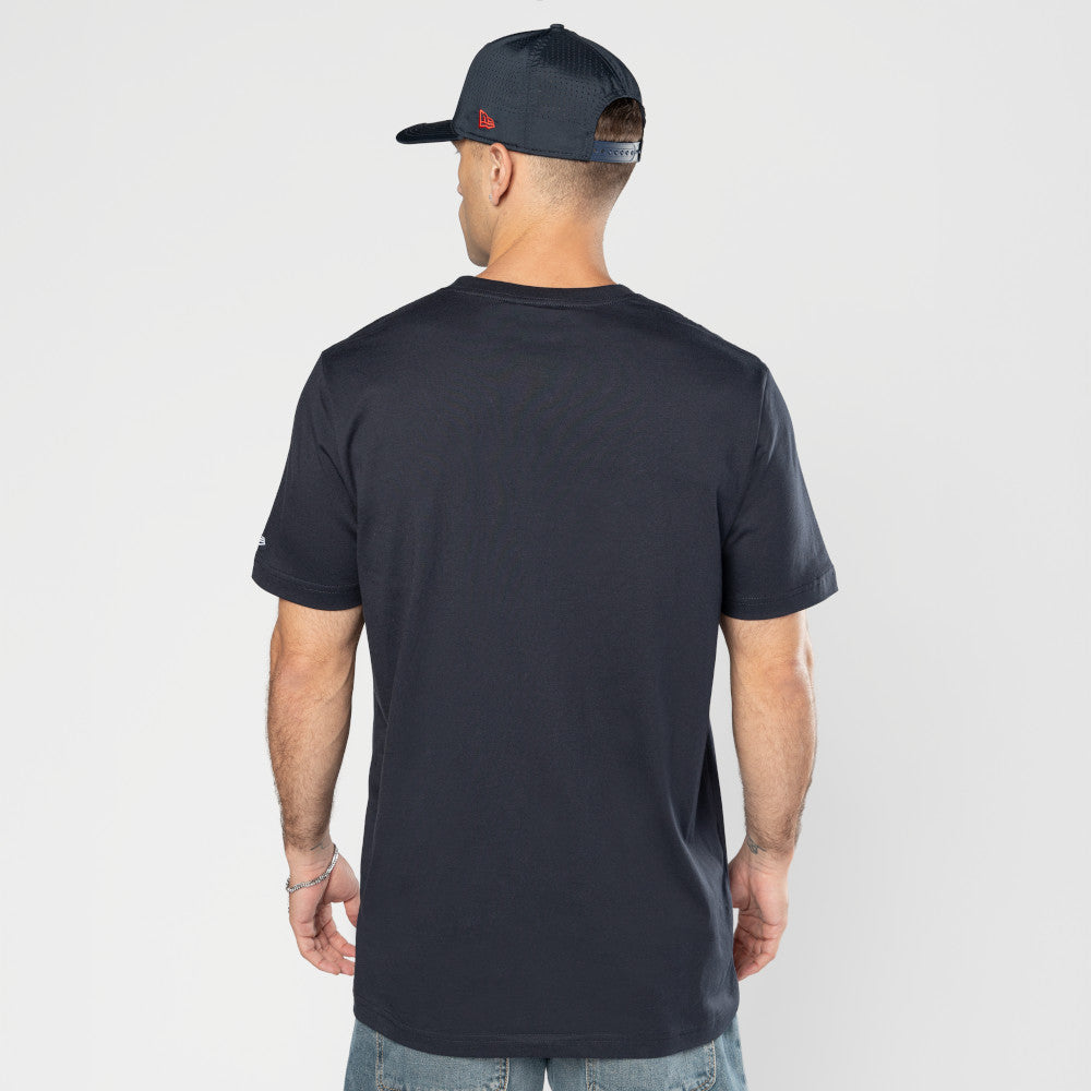 NEW ERA X HYPERFLY KATAKANA X MLB BOSTON RED SOX NAVY SHORT SLEEVE T-SHIRT