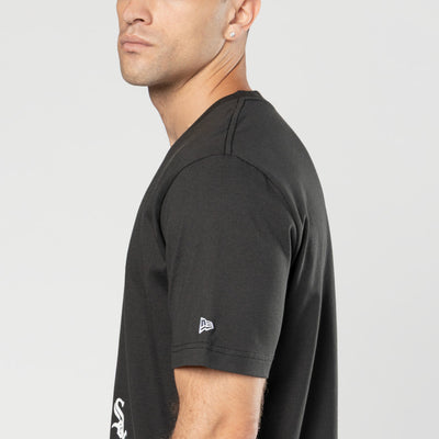 NEW ERA X HYPERFLY KATAKANA X MLB CHICAGO WHITE SOX BLACK SHORT SLEEVE T-SHIRT