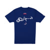 NEW ERA X HYPERFLY KATAKANA X MLB LOS ANGELES DODGERS DARK BLUE SHORT SLEEVE T-SHIRT