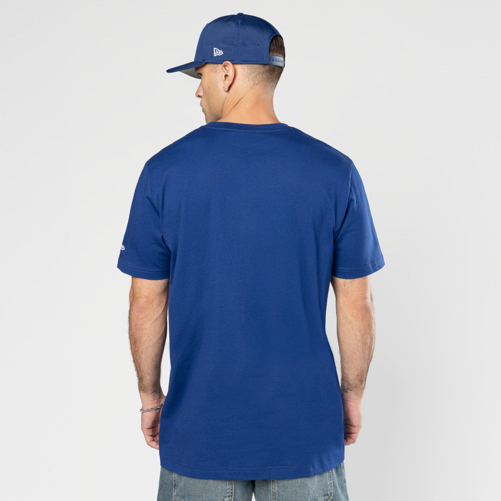 NEW ERA X HYPERFLY KATAKANA X MLB LOS ANGELES DODGERS DARK BLUE SHORT SLEEVE T-SHIRT